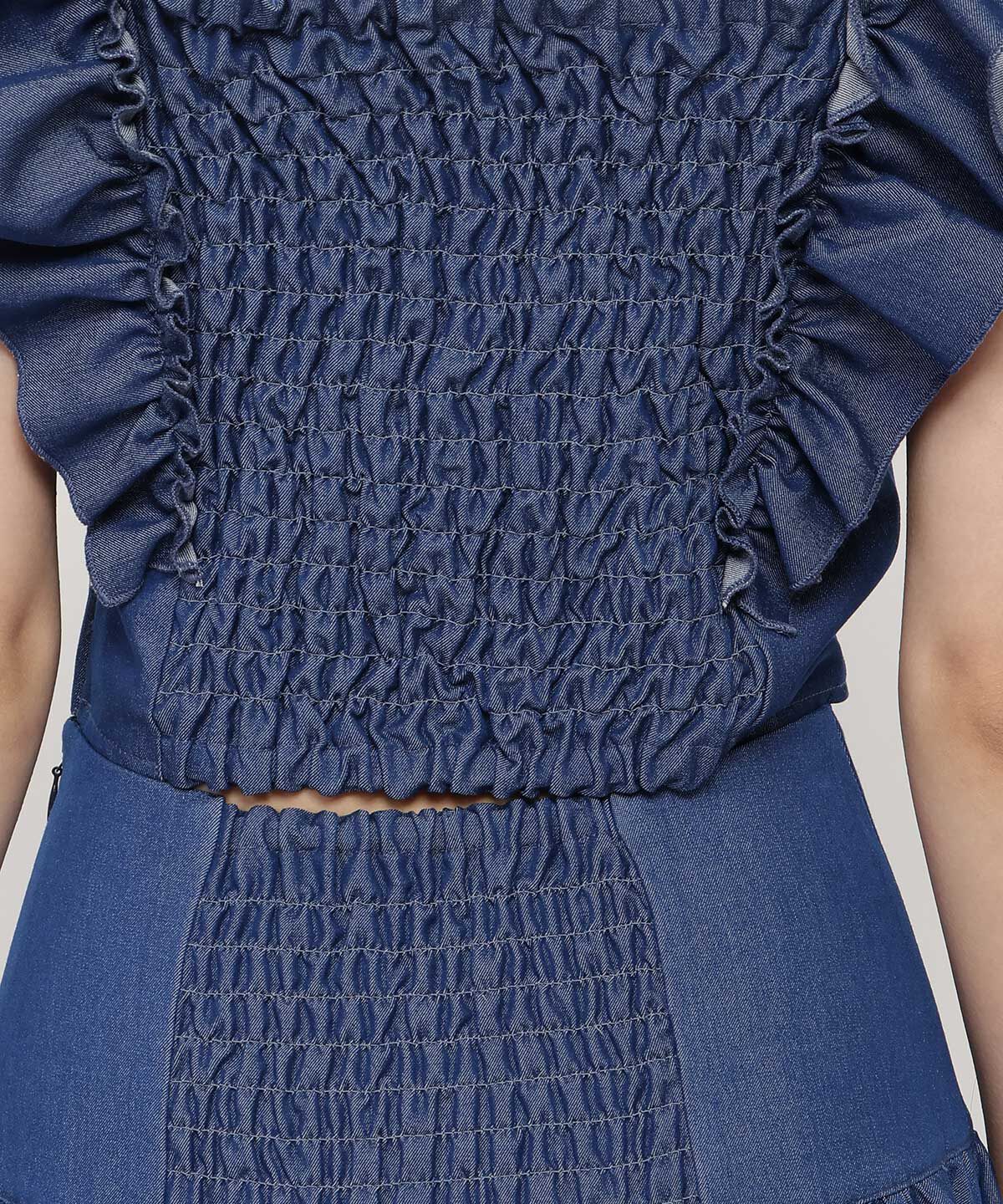 REDYAZEL「ギャザーショートブラウス」|シャツ・ブラウス|