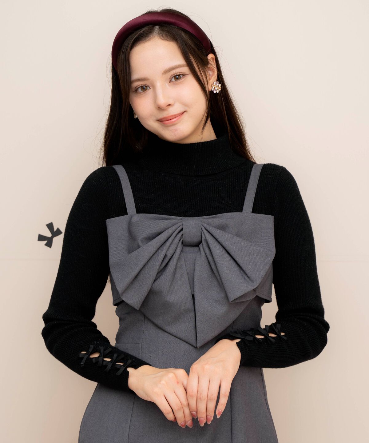 WILLSELECTION「ドレープリボンIラインワンピース」|ワンピース|