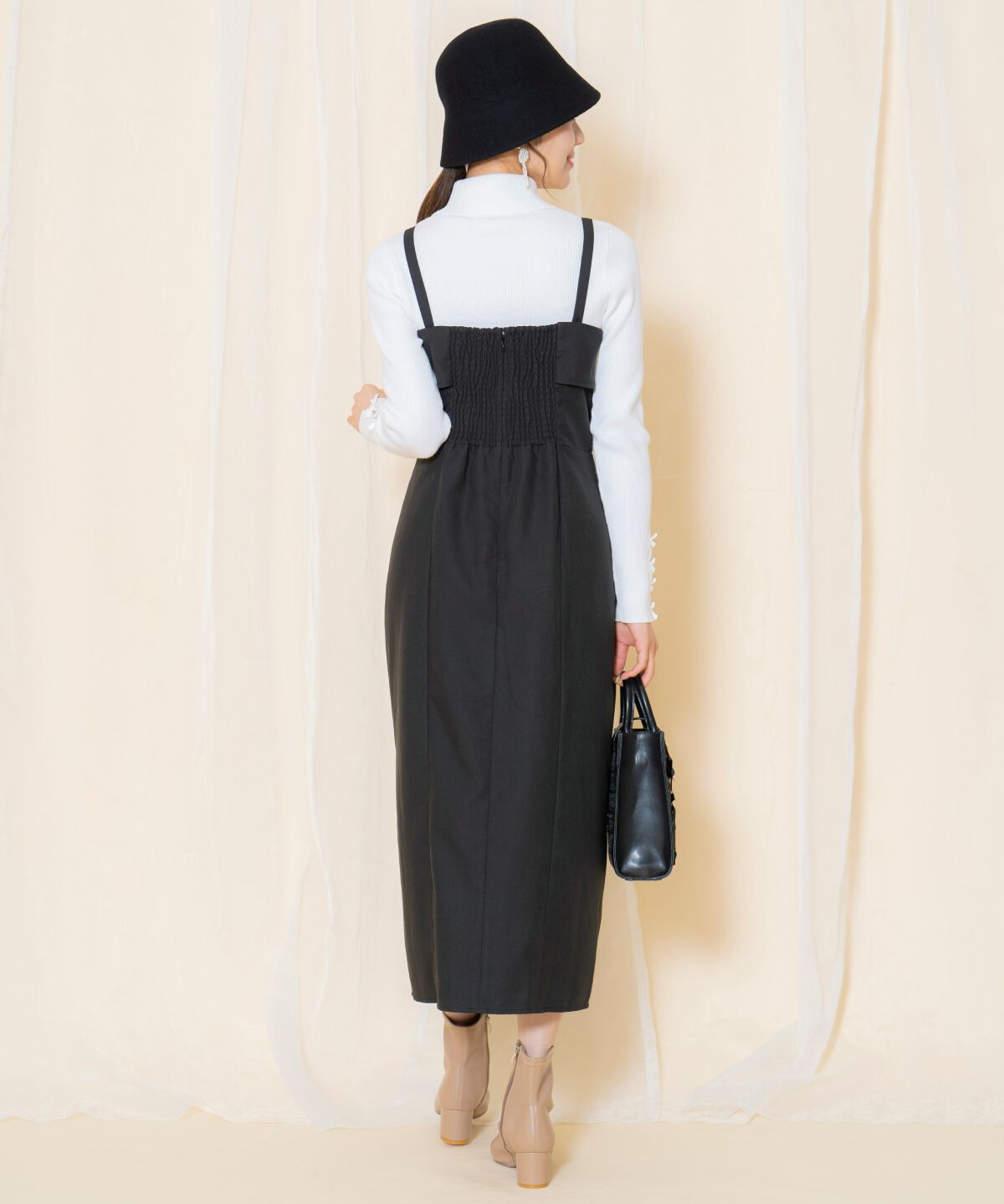 WILLSELECTION「ドレープリボンIラインワンピース」|ワンピース|