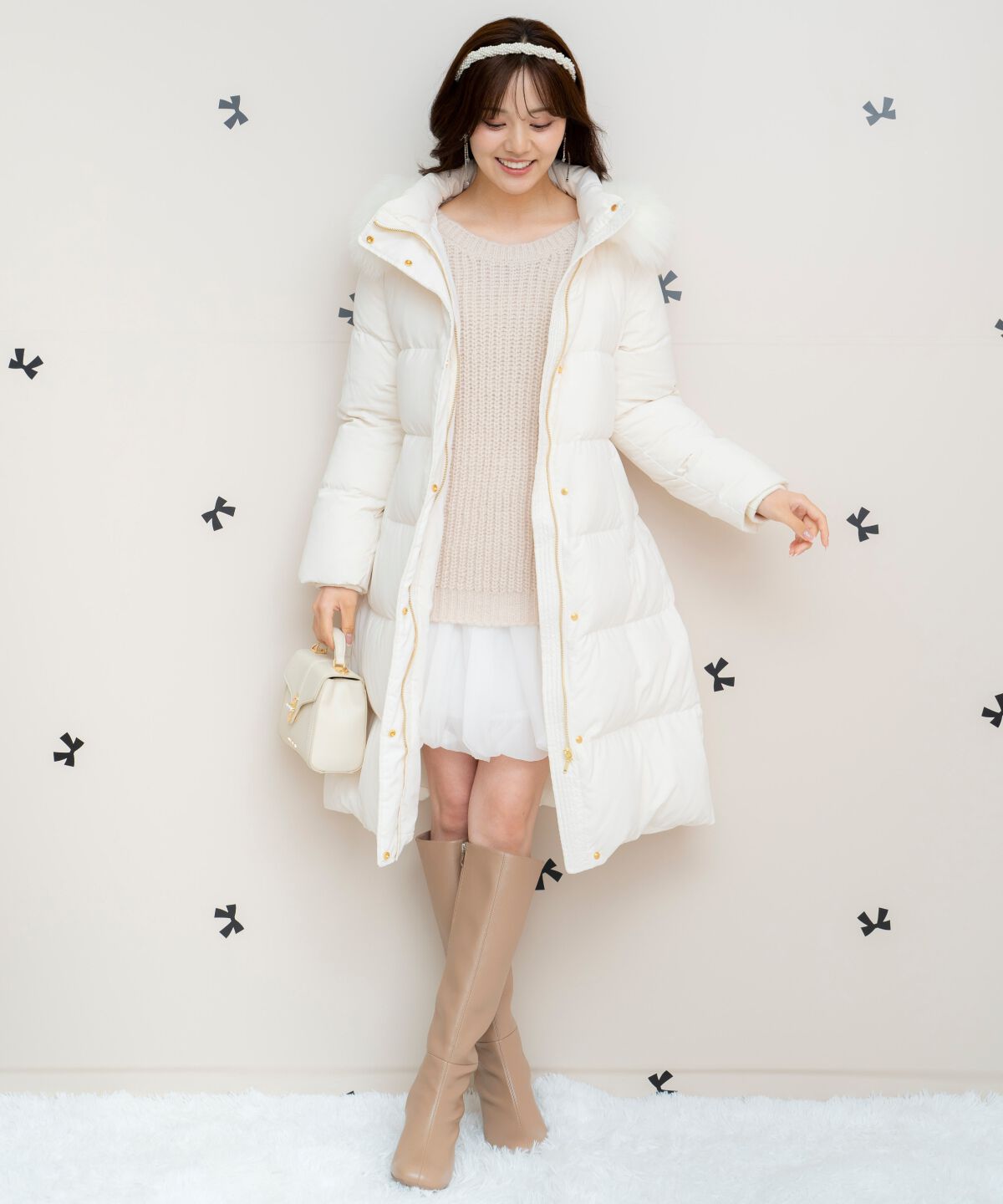 WILLSELECTION「FOXファー付きロングダウン」|ダウン|