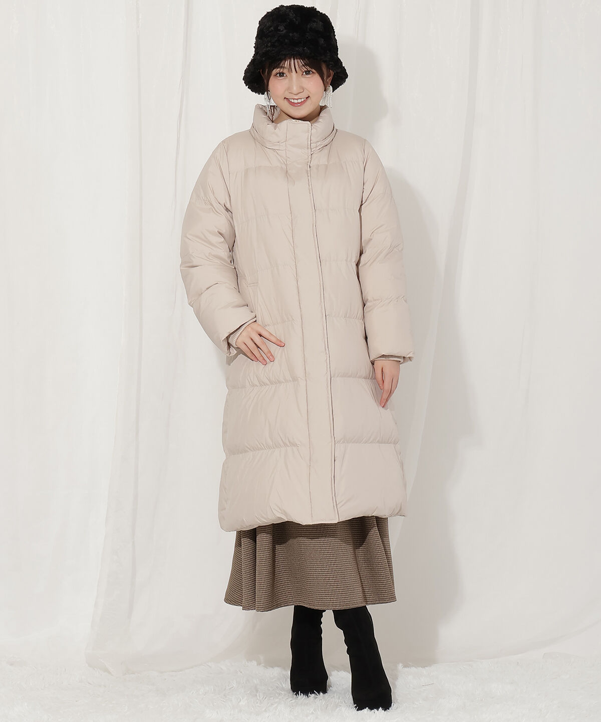 WILLSELECTION「FOXファー付きロングダウン」|ダウン|