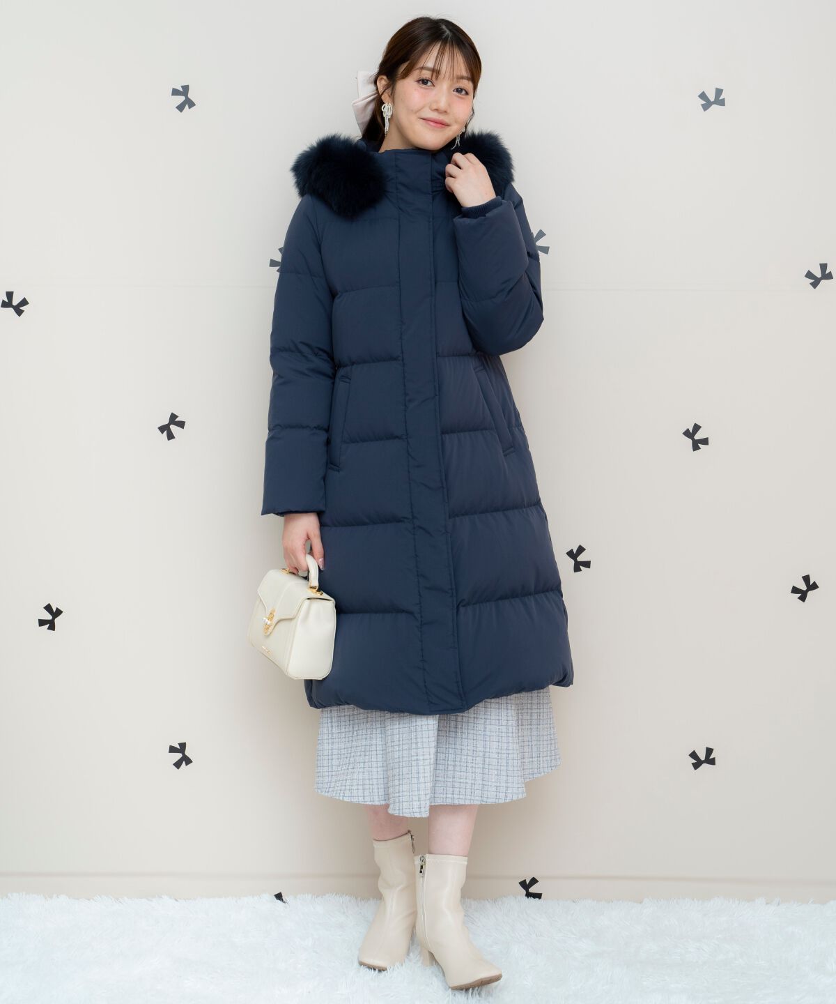 WILLSELECTION「FOXファー付きロングダウン」|ダウン|