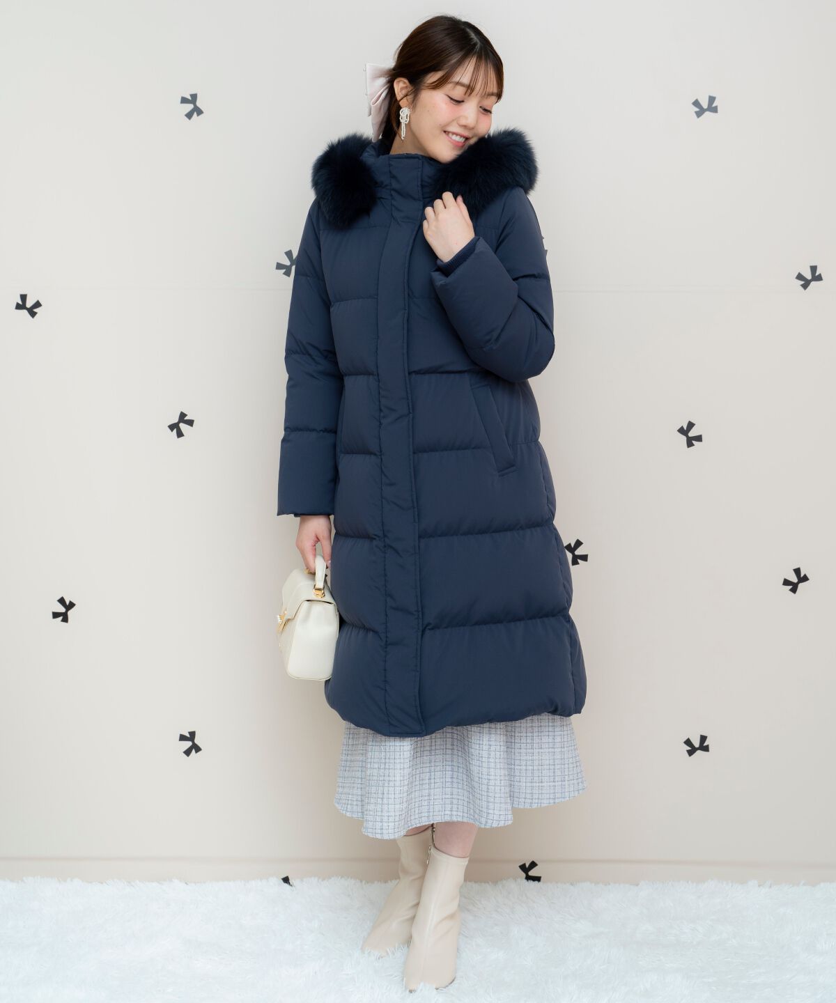 WILLSELECTION「FOXファー付きロングダウン」|ダウン|