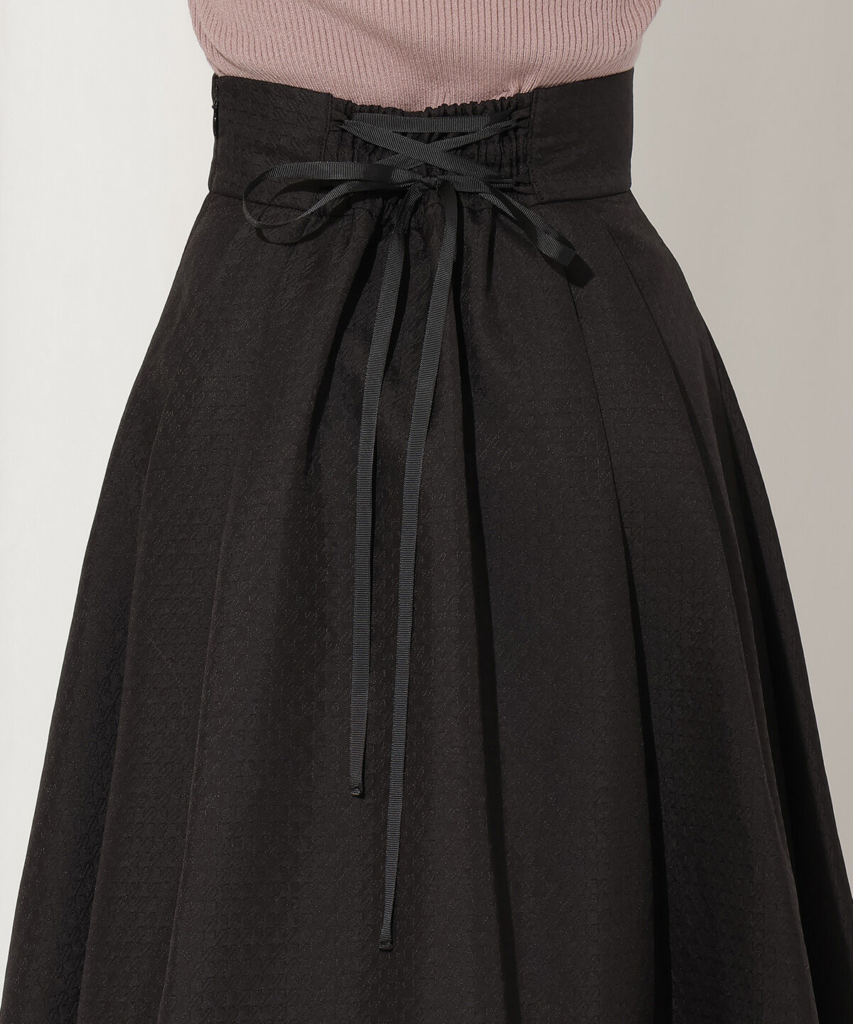 WILLSELECTION「千鳥柄ジャガードタックフレアスカート」|フレア|