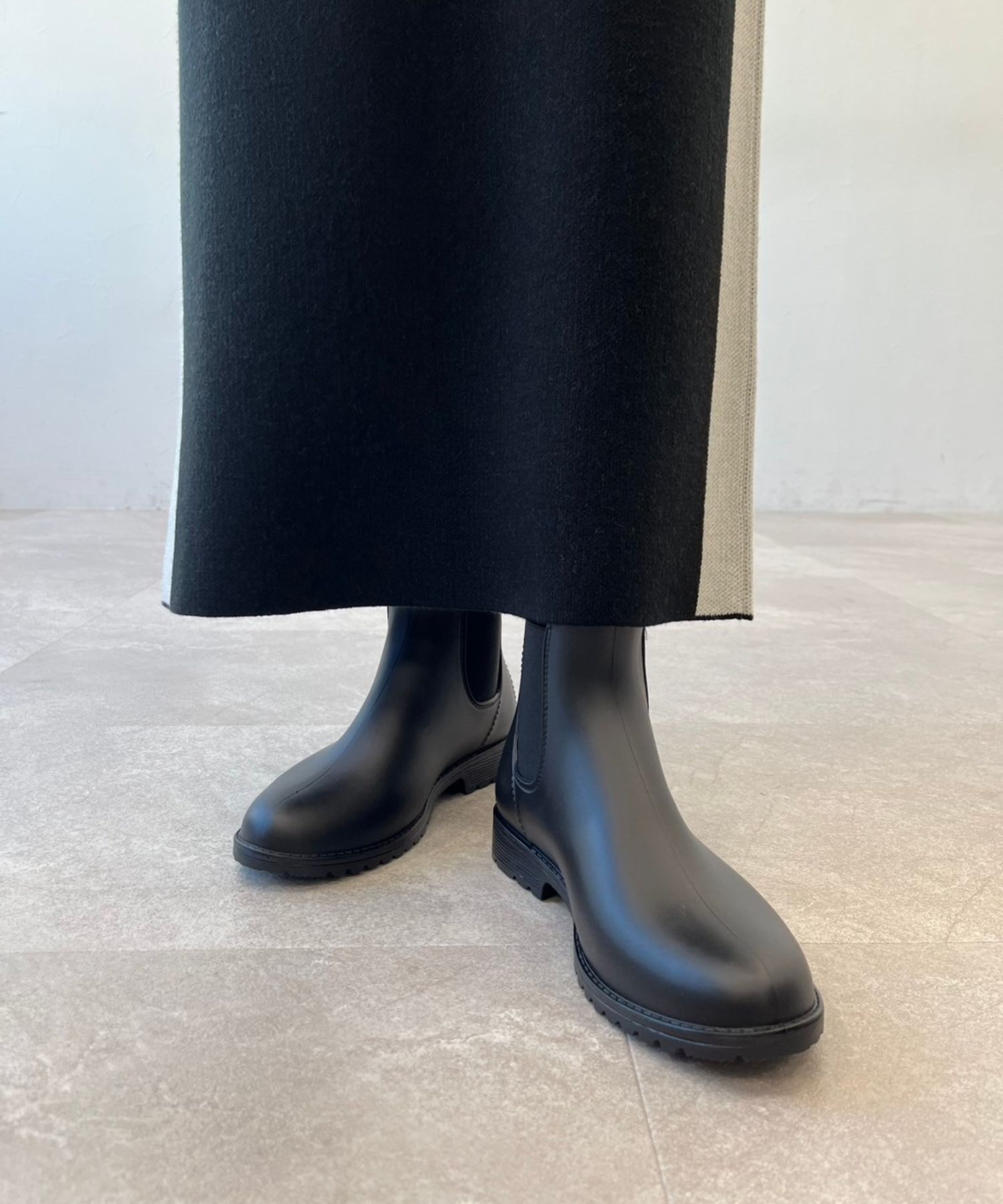 ORiental TRaffic「【累計6万足突破/ 防水 】 サイドゴア ラバー レインブーツ /R-0015 レインシューズ ショートブーツ」|レインシューズ|