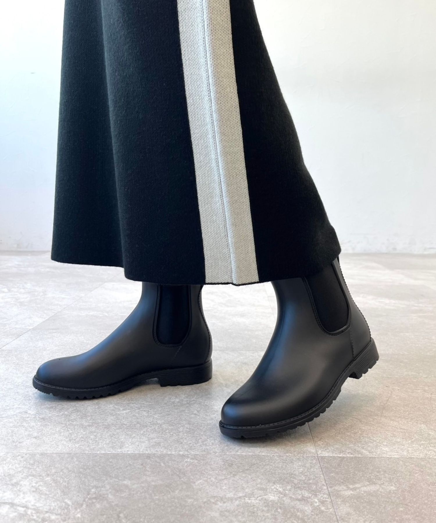 ORiental TRaffic「【累計6万足突破/ 防水 】 サイドゴア ラバー レインブーツ /R-0015 レインシューズ ショートブーツ」|レインシューズ|