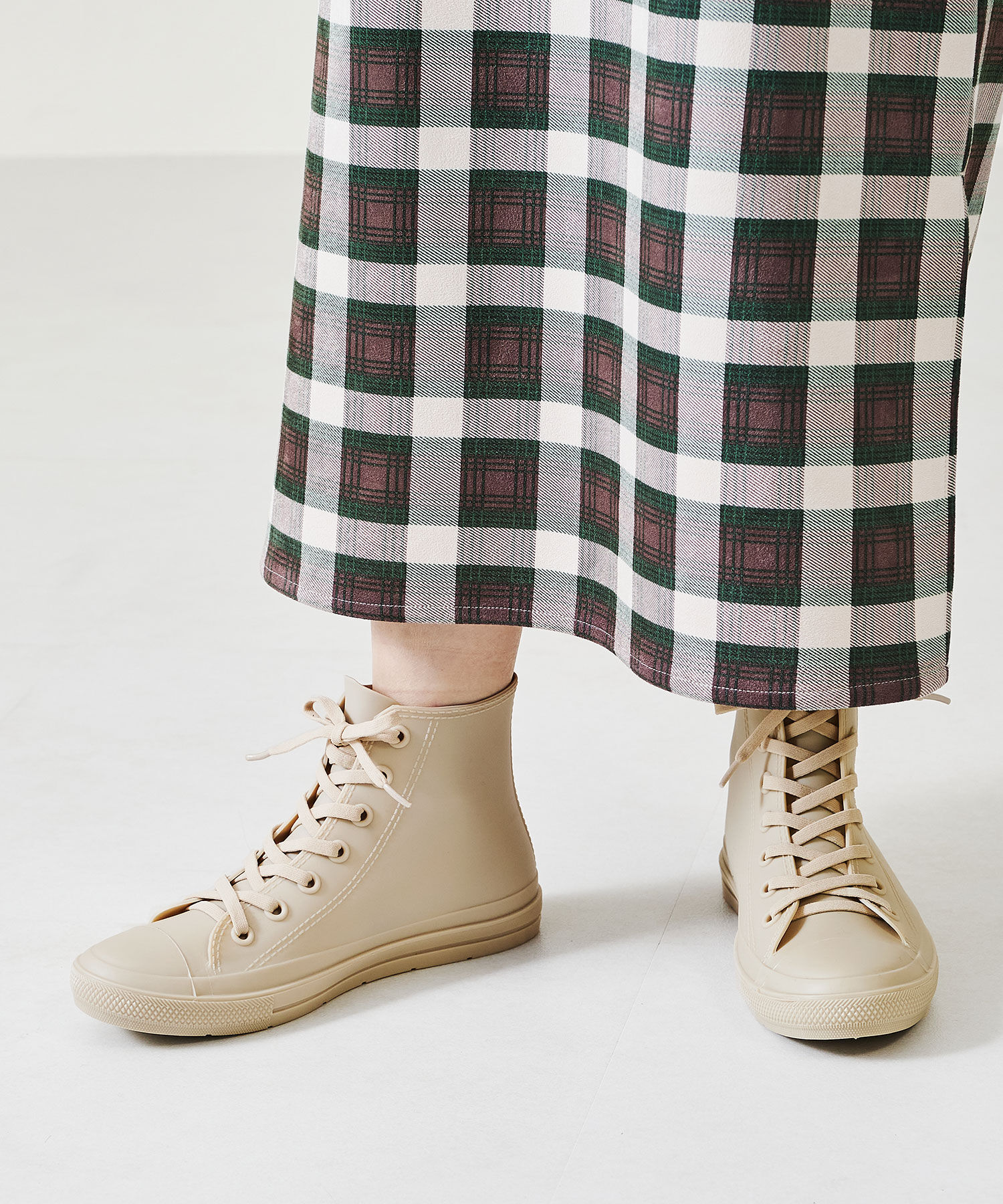 ORiental TRaffic「【防水】 ハイカット レインスニーカー /R-0016  晴雨兼用 ハイカットスニーカー 柔らかい」|スニーカー|