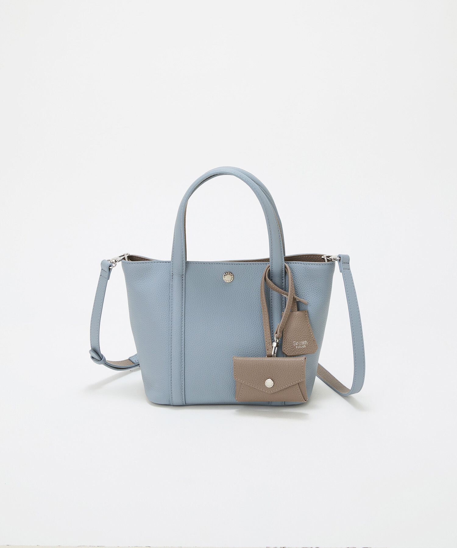 TOPKAPI BREATH「【Breath TOPKAPI】DUAL デュアル シュリンクレザー バイカラー トートバッグ チャーム付き 」|トートバッグ|