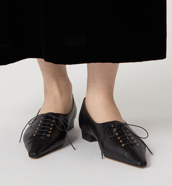 ODETTE E ODILE「ナローレースアップ フラット20&uarr;」|パンプス|