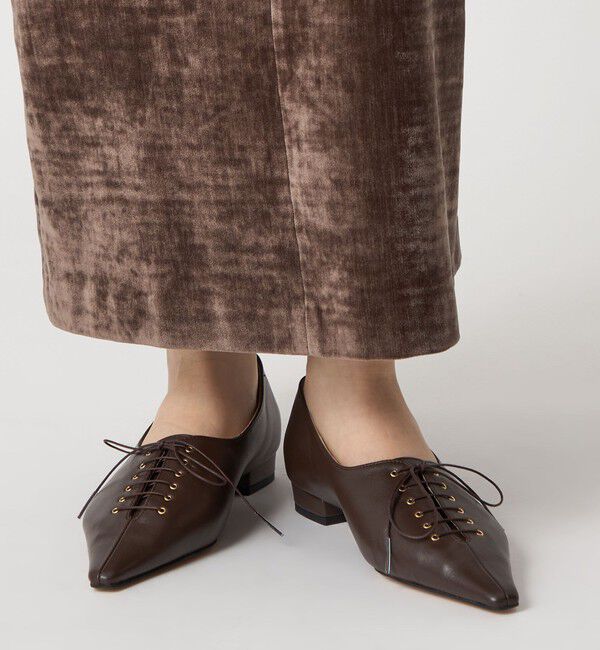 ODETTE E ODILE「ナローレースアップ フラット20&uarr;」|パンプス|