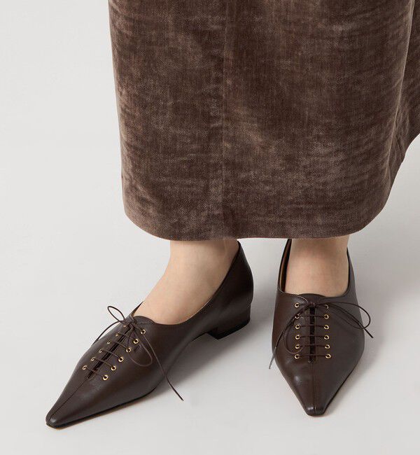 ODETTE E ODILE「ナローレースアップ フラット20&uarr;」|パンプス|