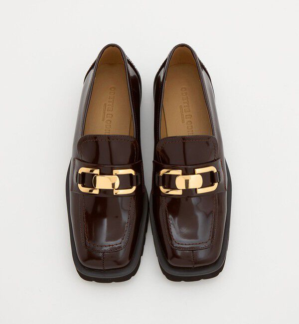 ODETTE E ODILE「ラグソールビットモカ フラット35&uarr;」|ローファー|DK.BROWN