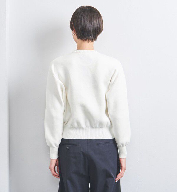 UNITED ARROWS「3D リボン クルーネック ニット」|ニット・セーター|
