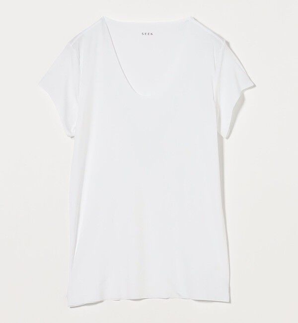 UNITED ARROWS「＜SEEK＞ Uネック Tシャツ」|インナー|WHITE