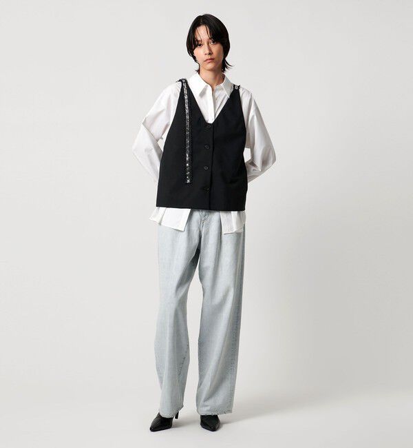 AEWEN MATOPH「＜AEWEN MATOPH＞スパンコールテープ 2WAYジレキャミソール」|キャミソール|