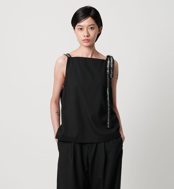 AEWEN MATOPH「＜AEWEN MATOPH＞スパンコールテープ 2WAYジレキャミソール」|キャミソール|