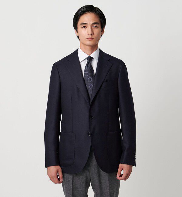 UNITED ARROWS「タスマニアウール ホップサック 3ボタン シングルジャケット S‐MODEL」|テーラードジャケット|