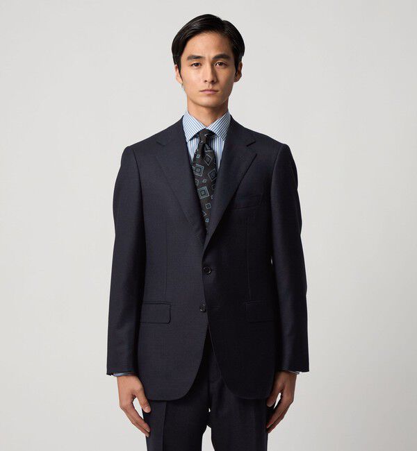 UNITED ARROWS「タスマニアウール メランジ シングル ３ボタン スーツ REGULAR MODEL‐ストレッチ・撥水・防シワ‐」|スーツ|