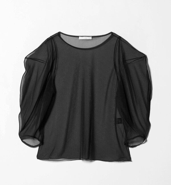 ASTRAET「＜ASTRAET＞ シアー パフスリーブカットソー」|Tシャツ・カットソー|