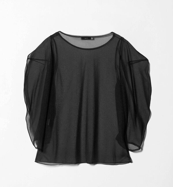 ASTRAET「＜ASTRAET＞ シアー パフスリーブカットソー」|Tシャツ・カットソー|