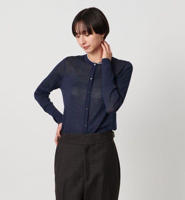 UNITED ARROWS「ツイン クルーネック カーディガン」|カーディガン|