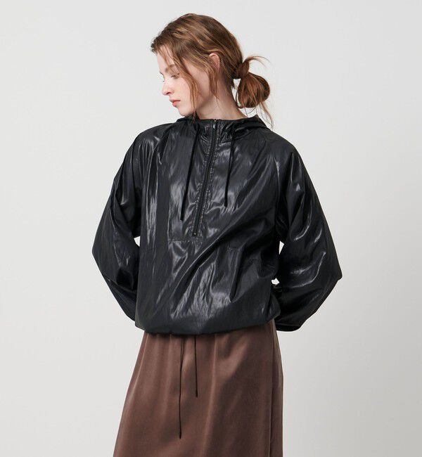 ASTRAET「＜ASTRAET＞タフタ アノラックパーカー」|ブルゾン・スタジャン|BLACK