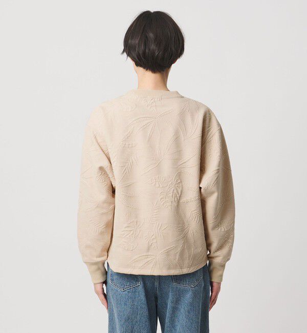 UNITED ARROWS「リーヴズ ジャガード スウェット」|スウェット・ジャージ|