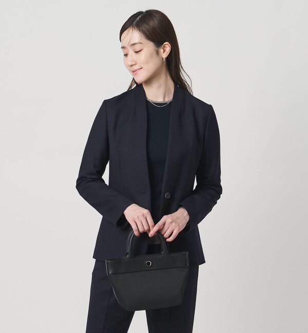 UNITED ARROWS「ツイードライク ノーカラージャケット」|ノーカラージャケット|