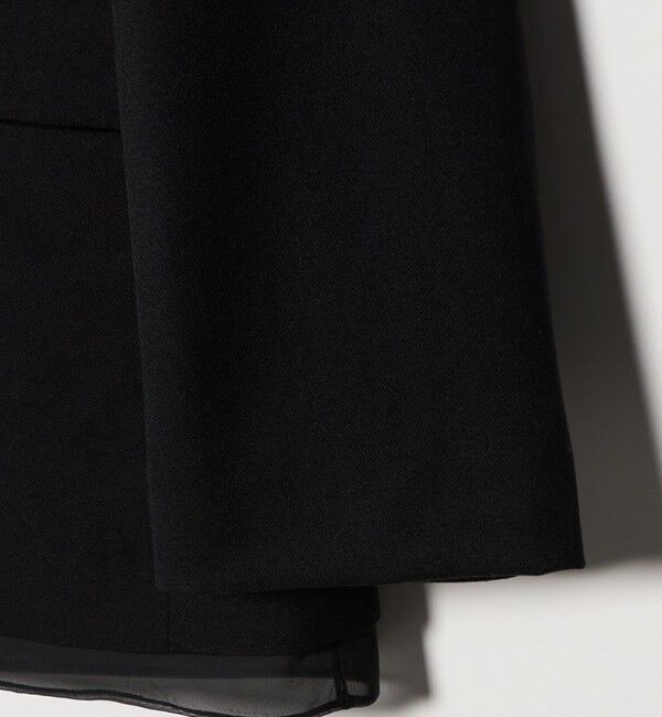 UNITED ARROWS「オーガンジー コンビ ジャケット」|ノーカラージャケット|