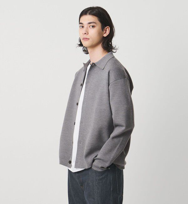 UNITED ARROWS「ウール カシミヤ スウェット ポロカラー カーディガン」|カーディガン|