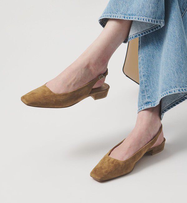 UNITED ARROWS「スエード スリングバック サンダル」|サンダル|