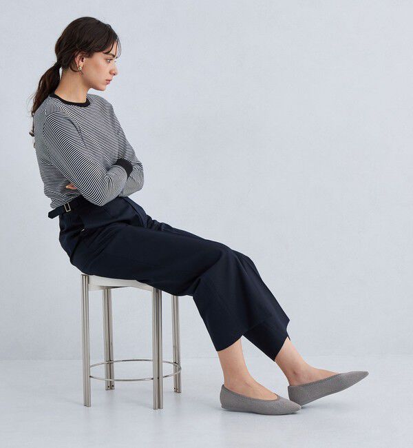 UNITED ARROWS green label relaxing「ウェルネス ニット フラットシューズ -撥水・ウォッシャブル-」|ローファー|