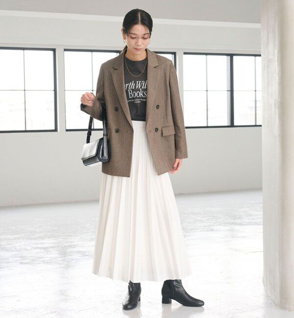 UNITED ARROWS green label relaxing「ホームスパン ダブル ジャケット ストレッチ」|テーラードジャケット|