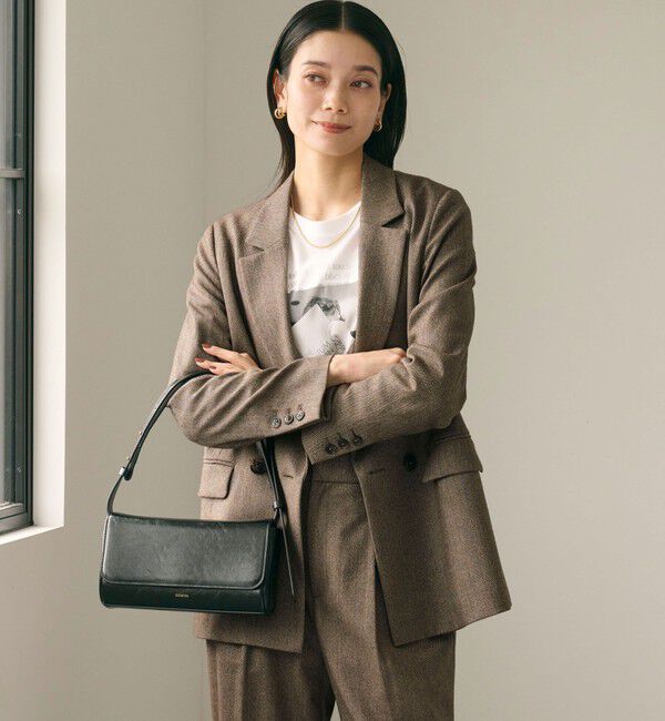 UNITED ARROWS green label relaxing「ホームスパン ダブル ジャケット ストレッチ」|テーラードジャケット|