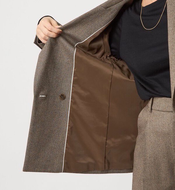 UNITED ARROWS green label relaxing「ホームスパン ダブル ジャケット ストレッチ」|テーラードジャケット|