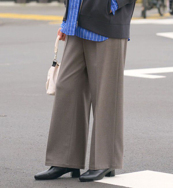 UNITED ARROWS green label relaxing「【WEB限定】＜at ease＞オルマイ ワイド パンツ マシンウォッシャブル ストレッチ 帯電防止」|その他|