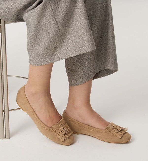 UNITED ARROWS green label relaxing「【WEB限定】キルトタッセル フラットシューズ 撥水」|ローファー|