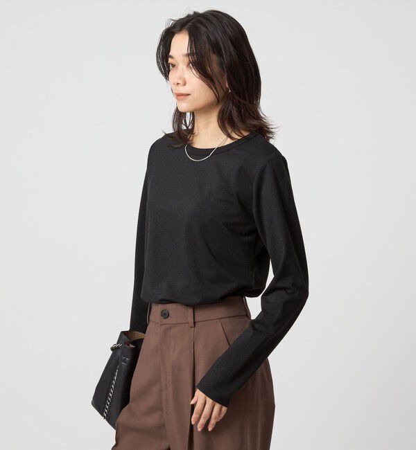 UNITED ARROWS green label relaxing「テンジク ラメ   ロングスリーブ カットソー」|Tシャツ・カットソー|