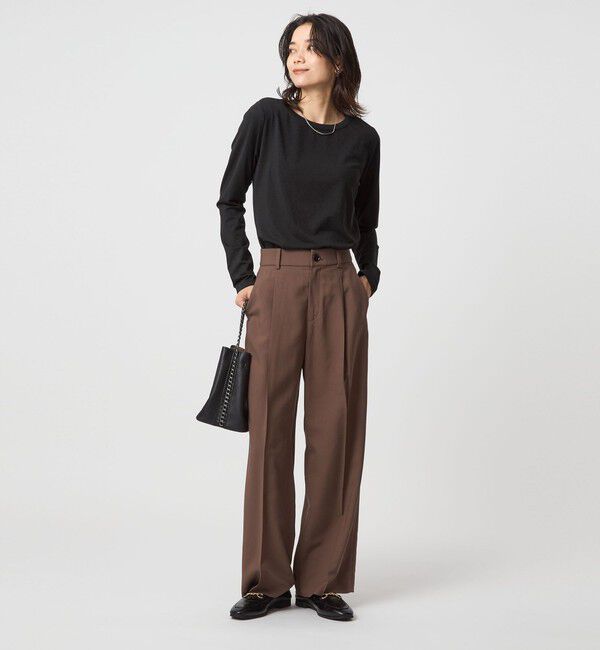 UNITED ARROWS green label relaxing「テンジク ラメ   ロングスリーブ カットソー」|Tシャツ・カットソー|