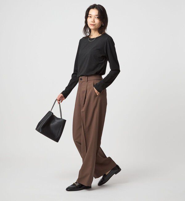 UNITED ARROWS green label relaxing「テンジク ラメ   ロングスリーブ カットソー」|Tシャツ・カットソー|