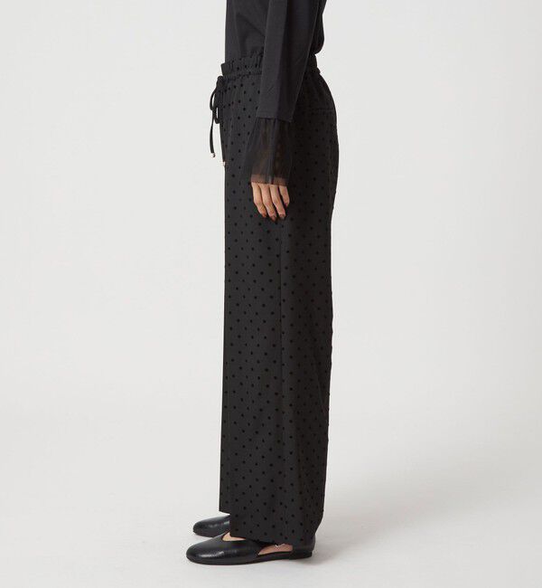 UNITED ARROWS green label relaxing「【結論シリーズ】ニーハイフレアパンツ ウラキモウ ドット［size SHORT/TALLあり］」|その他|