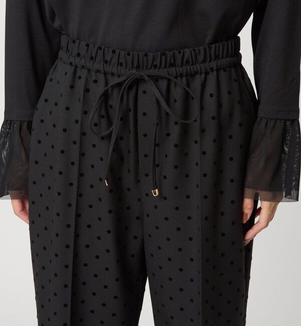 UNITED ARROWS green label relaxing「【結論シリーズ】ニーハイフレアパンツ ウラキモウ ドット［size SHORT/TALLあり］」|その他|