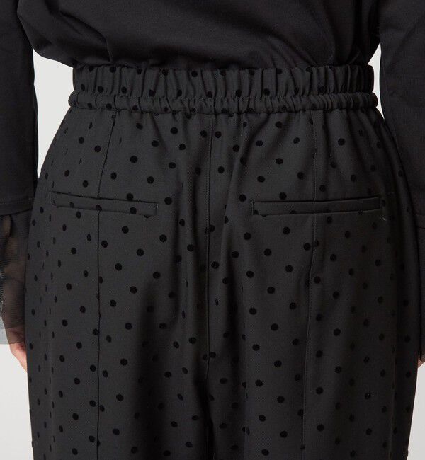 UNITED ARROWS green label relaxing「【結論シリーズ】ニーハイフレアパンツ ウラキモウ ドット［size SHORT/TALLあり］」|その他|