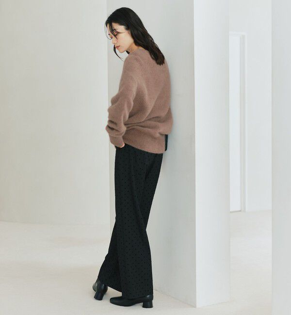 UNITED ARROWS green label relaxing「【結論シリーズ】ニーハイフレアパンツ ウラキモウ ドット［size SHORT/TALLあり］」|その他|