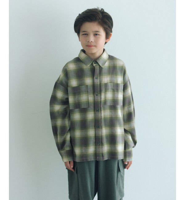 UNITED ARROWS green label relaxing「オンブレチェック シャツ / キッズ  100cm-160cm」|シャツ・ブラウス|KELLY