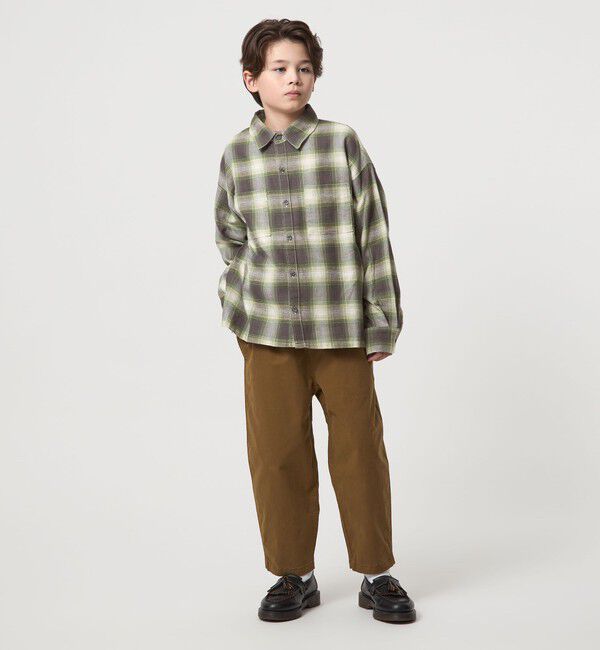 UNITED ARROWS green label relaxing「オンブレチェック シャツ / キッズ  100cm-160cm」|シャツ・ブラウス|