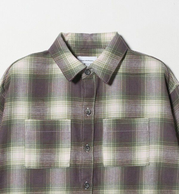 UNITED ARROWS green label relaxing「オンブレチェック シャツ / キッズ  100cm-160cm」|シャツ・ブラウス|