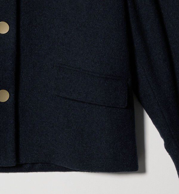 UNITED ARROWS green label relaxing「ヘリンボーン 襟付き ショート ジャケット コート」|その他|