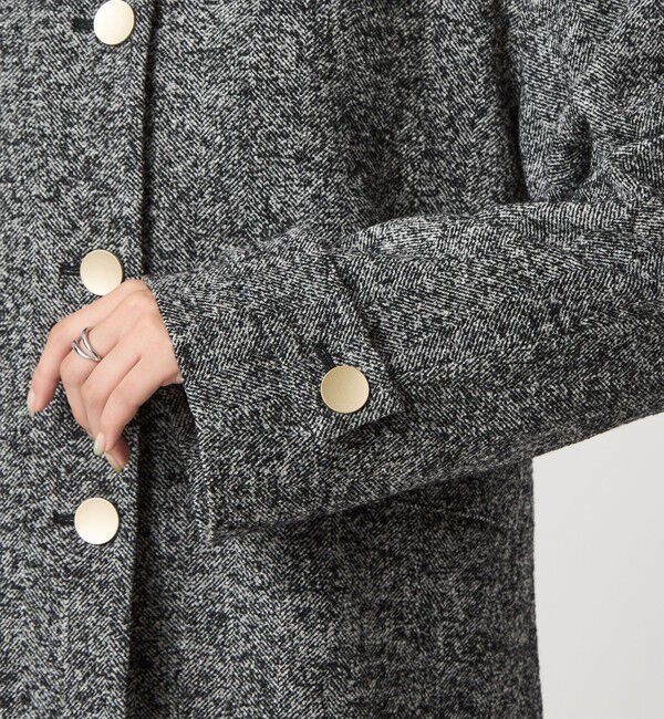 UNITED ARROWS green label relaxing「ヘリンボーン 襟付き ショート ジャケット コート」|その他|