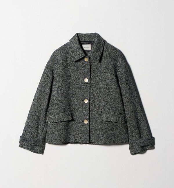 UNITED ARROWS green label relaxing「ヘリンボーン 襟付き ショート ジャケット コート」|その他|